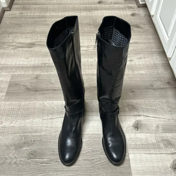 Aquatalia Tall Black Riding Boots