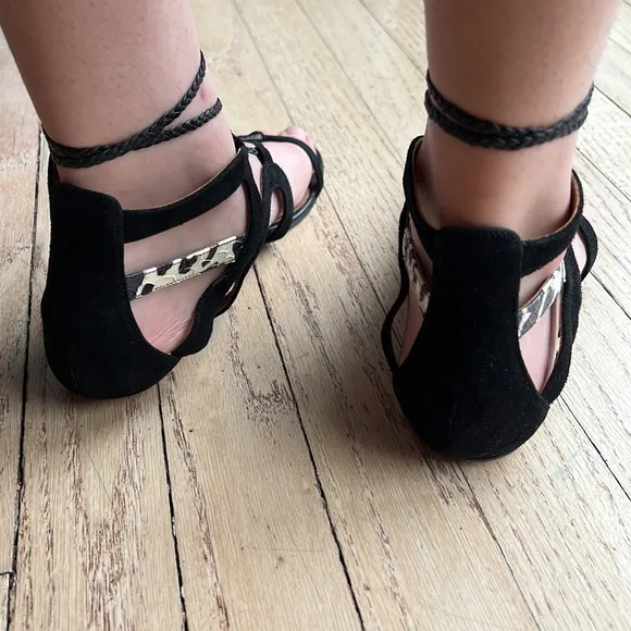 AQUAZZURA firenze gladiator sandals size 37 great condition no flaws