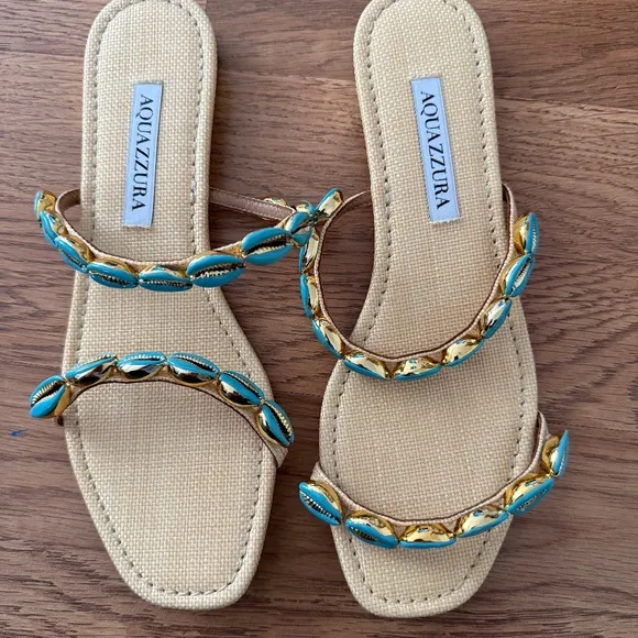 Aquazzura sandals size 37.5/7, new