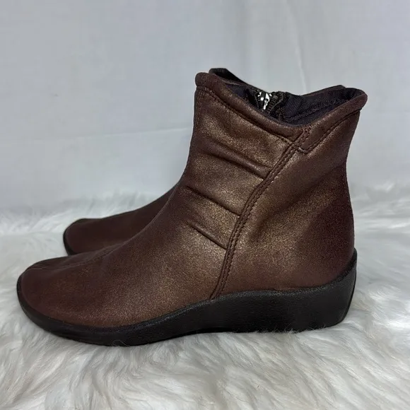 Arcopedico L19 Lytech Vegan Women's Vaq Brown Ankle Boots Sz 36/US 5