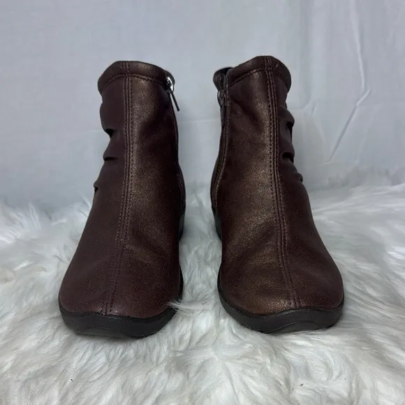 Arcopedico L19 Lytech Vegan Women's Vaq Brown Ankle Boots Sz 36/US 5