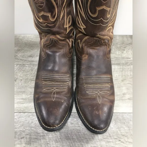 Ariat 10001012 Heritage R Toe Brown Leather Cowgirl Western Womens Boots Size 9