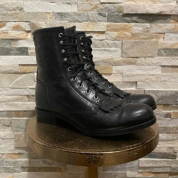 Ariat A2 Competitor M8, W10 Boots | NWOT Black Lace-Up Leather, ATS Riding Work