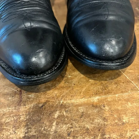 Ariat Black Cowboy Boots Heritage Sedona  Western Leather Work 34601 Mens 10.5 D