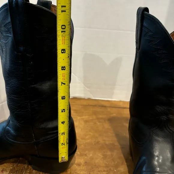 Ariat Black Cowboy Boots Heritage Sedona  Western Leather Work 34601 Mens 10.5 D