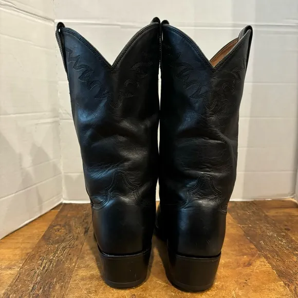Ariat Black Cowboy Boots Heritage Sedona  Western Leather Work 34601 Mens 10.5 D