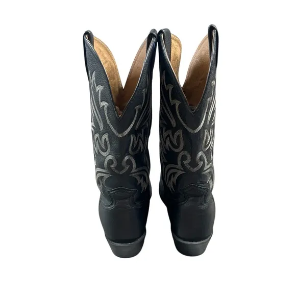 ARIAT Black Deertan Cowboy Western Boots Style 10002296 (35705) Mens Size 11 EE