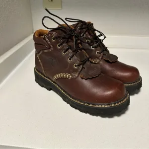 Ariat Canyon Leather Lace-Up Round Toe Work Women 6.5B Hiking Western