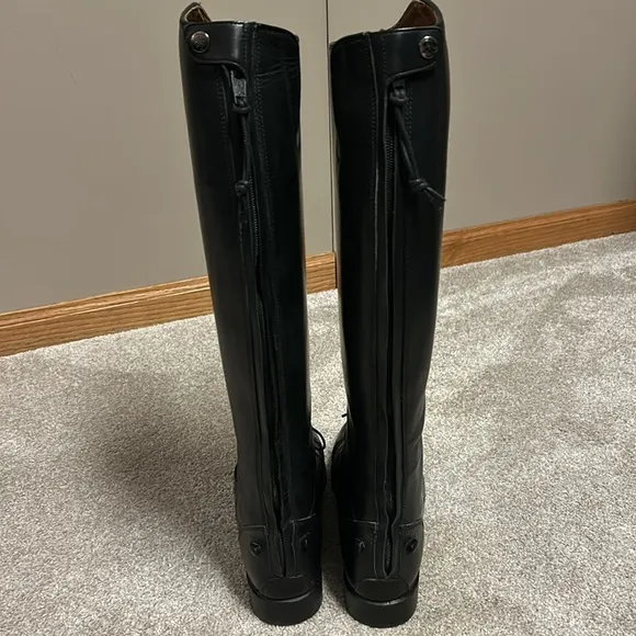 ARIAT CHALLENGE Field Boots, Size 9, Height Medium, Calf Full, Black, Full Zip