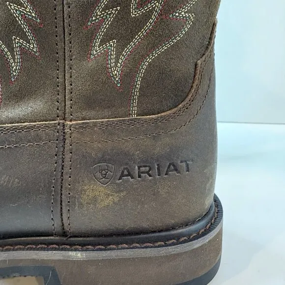 Ariat Groundbreaker Men's Work Boot, Size 11 D-Brown (10020059) Western, Cowboy