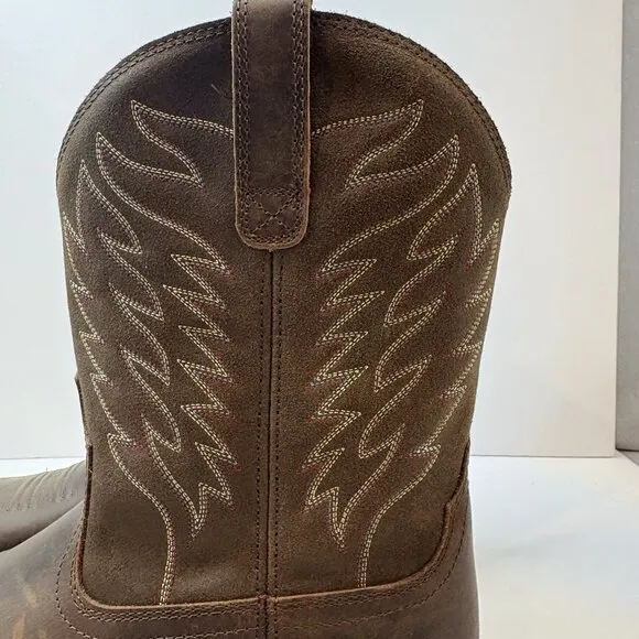 Ariat Groundbreaker Men's Work Boot, Size 11 D-Brown (10020059) Western, Cowboy