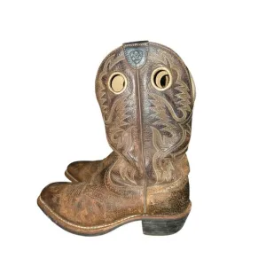 Ariat Heritage Roughstock Men's Brown Oiled Leather Western Cowboy Work Boots 10
