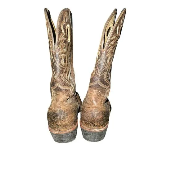 Ariat Heritage Roughstock Men's Brown Oiled Leather Western Cowboy Work Boots 10