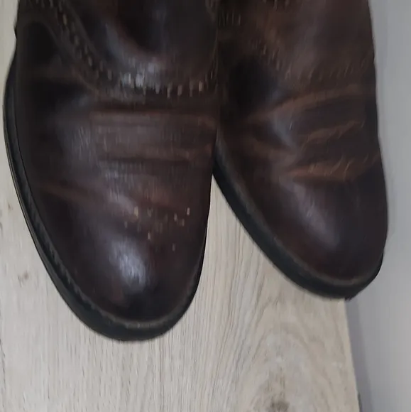 ARIAT Kids Leather Western 4LR Pull On Cowboy Work Boots Youth Big Kid Size 2