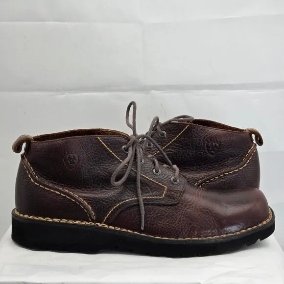 ARIAT Leather Lace-Up Chukka Boots Men's 10 D