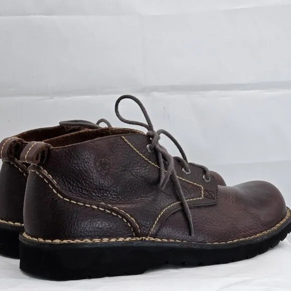 ARIAT Leather Lace-Up Chukka Boots Men's 10 D