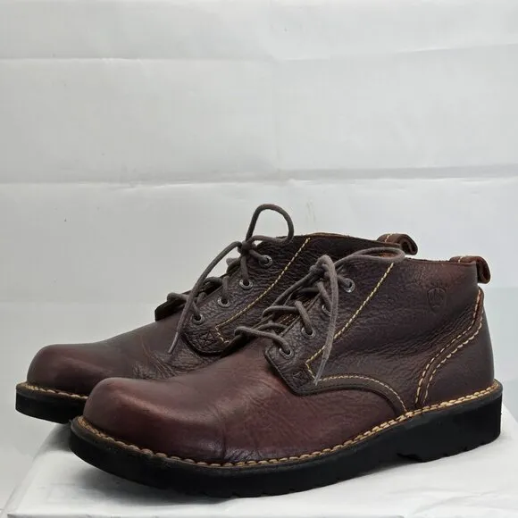 ARIAT Leather Lace-Up Chukka Boots Men's 10 D