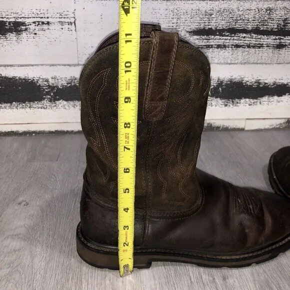 Ariat Leather Work leather Boots, Astm F2892-18EH Men’s Size 11 D Slip Resistant