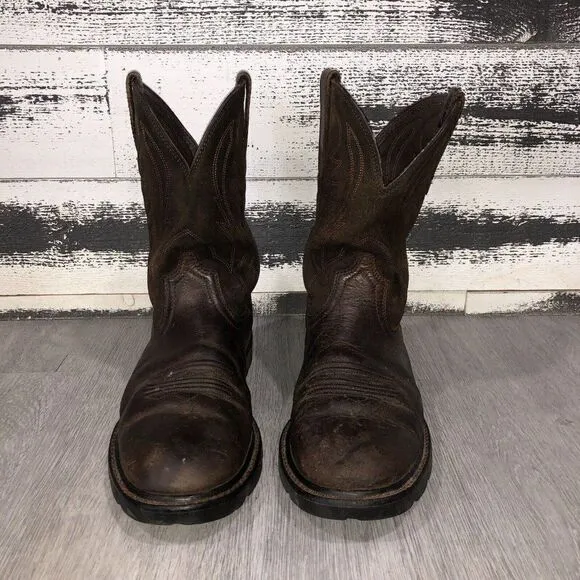 Ariat Leather Work leather Boots, Astm F2892-18EH Men’s Size 11 D Slip Resistant