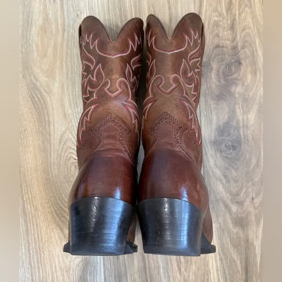 Ariat Legend Dress Brown Men's Size 9.5 D Russet Rebel Cowboy Boots 10002299 EUC