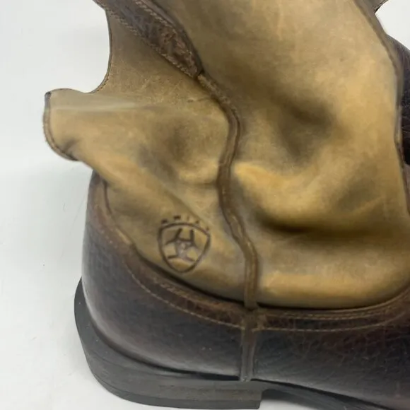 Ariat men's 11EE 'Rambler' work boots western leather brown wide