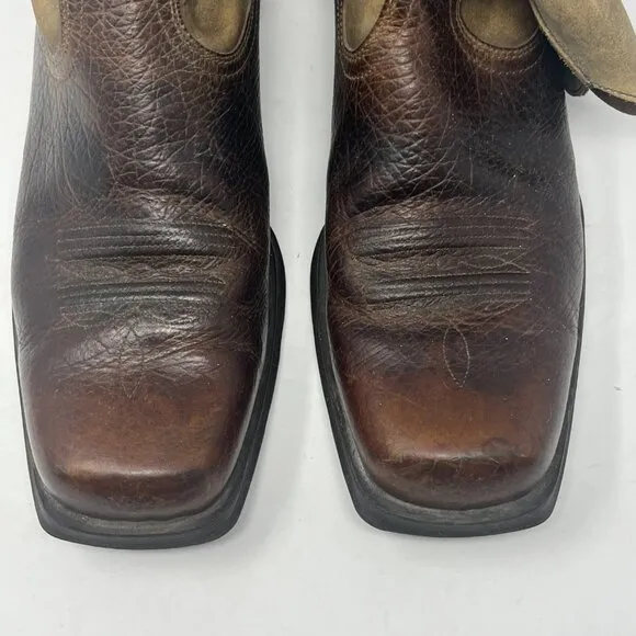 Ariat men's 11EE 'Rambler' work boots western leather brown wide