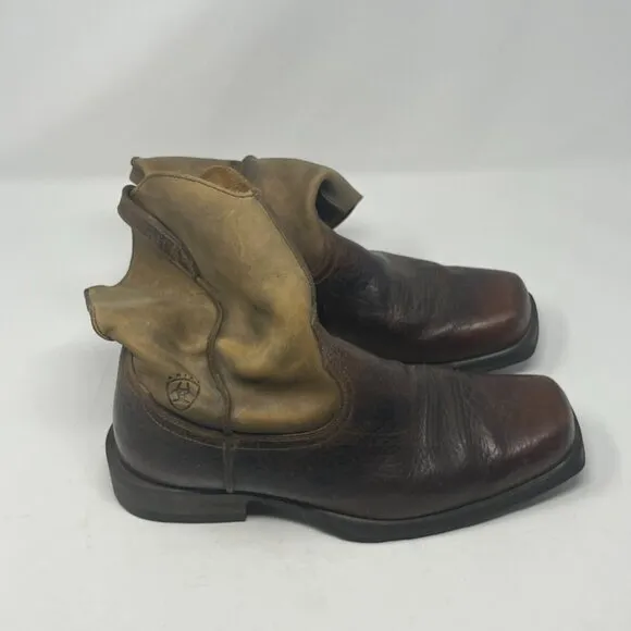 Ariat men's 11EE 'Rambler' work boots western leather brown wide