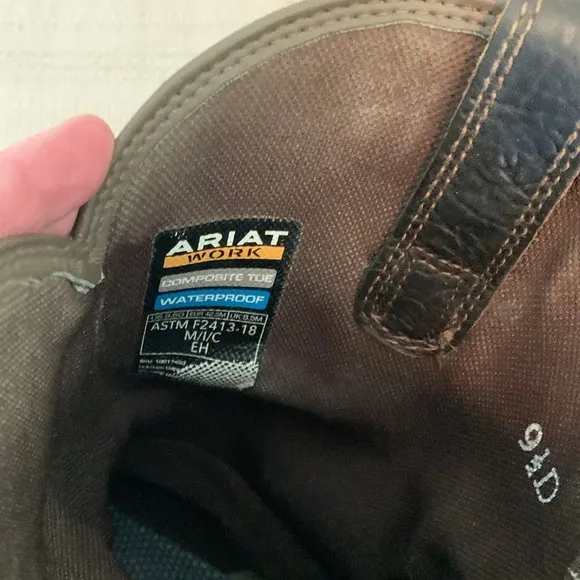 Ariat Men’s Composite Toe Work Boots Size 9.5D
