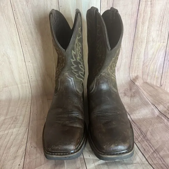 Ariat Mens Groundbreaker Brown Cowboy, Western Boots 12 Medium (D) ASTM F2892-17