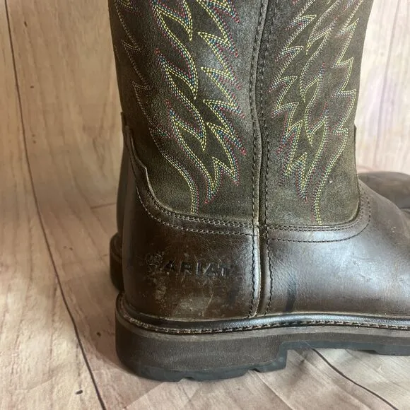 Ariat Mens Groundbreaker Brown Cowboy, Western Boots 12 Medium (D) ASTM F2892-17