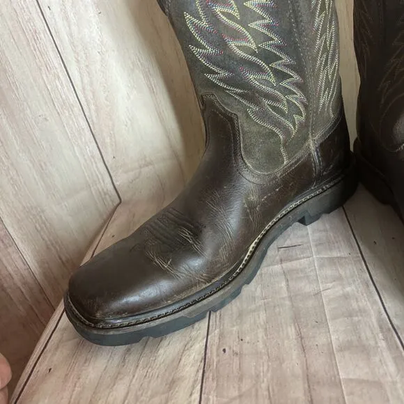Ariat Mens Groundbreaker Brown Cowboy, Western Boots 12 Medium (D) ASTM F2892-17