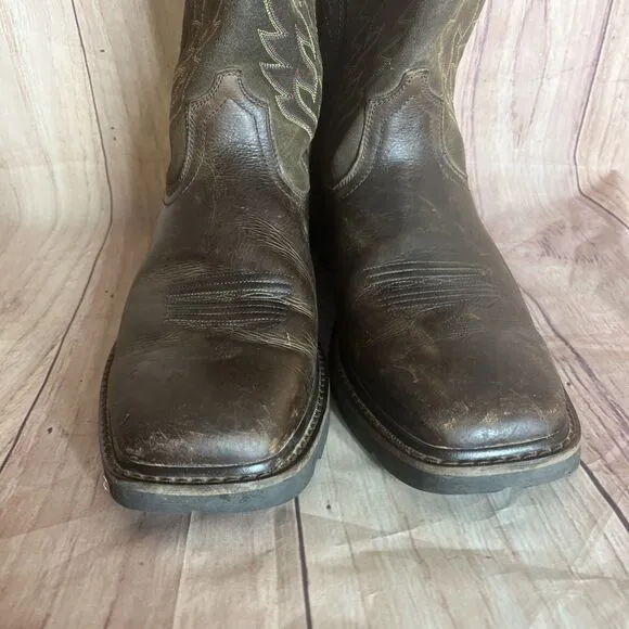 Ariat Mens Groundbreaker Brown Cowboy, Western Boots 12 Medium (D) ASTM F2892-17