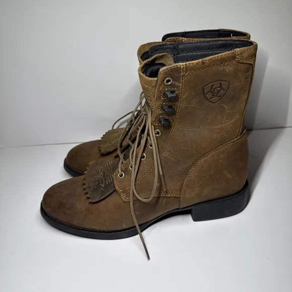 Ariat Men's Heritage Lacer Distressed Brown Boot 10001988‎ - Size 9 NEW