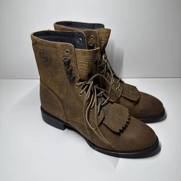 Ariat Men's Heritage Lacer Distressed Brown Boot 10001988‎ - Size 9 NEW