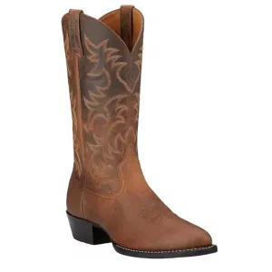 Ariat Men's Heritage Western Boots Distressed Brown 10002204 NWT Size 10.5 EE