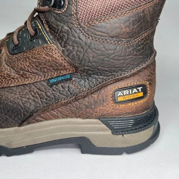 Ariat Men's MasterGrip 8&quot; MetGuard Waterproof Composite Toe Work Boot