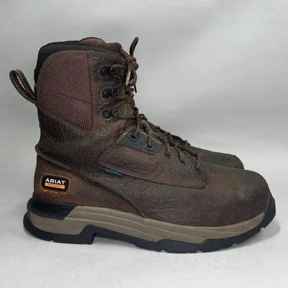 Ariat Men's MasterGrip 8&quot; MetGuard Waterproof Composite Toe Work Boot
