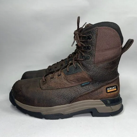 Ariat Men's MasterGrip 8&quot; MetGuard Waterproof Composite Toe Work Boot