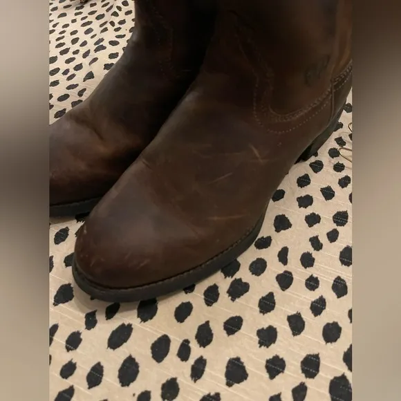 Ariat Men's Heritage Roper Distressed Brown Western Boots Size 7.5 EE