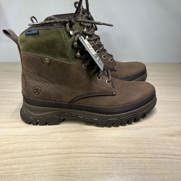 Ariat Moresby Waterproof Boots Women's 9.5 B Work Boot Oily Distressed Brown
