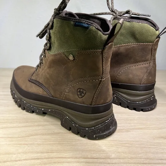 Ariat Moresby Waterproof Boots Women's 9.5 B Work Boot Oily Distressed Brown