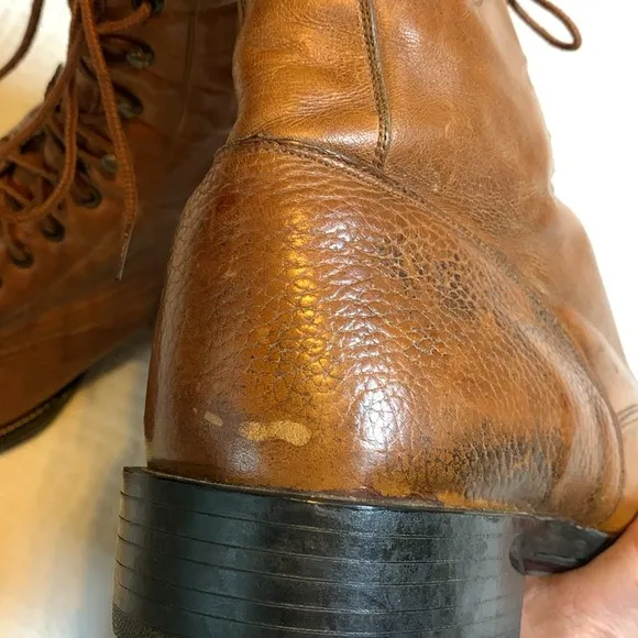 Ariat Pro Heritage Lacer Leather Work Boots, Western, Copper Brown, Men’s 10