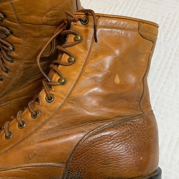 Ariat Pro Heritage Lacer Leather Work Boots, Western, Copper Brown, Men’s 10
