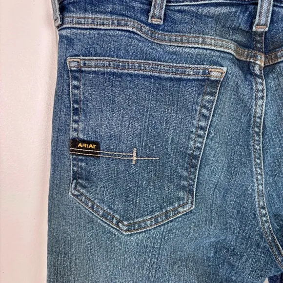 Ariat Rebar M4 Relaxed Boot Cut Men's Jeans Workwear Denim 32x30.5
