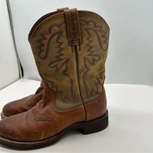 Ariat Sierra Roper Mens 12 EE Round Toe Cowboy Western Boots Leather 38892 Work