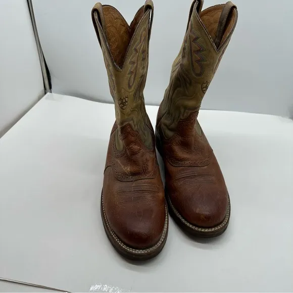 Ariat Sierra Roper Mens 12 EE Round Toe Cowboy Western Boots Leather 38892 Work