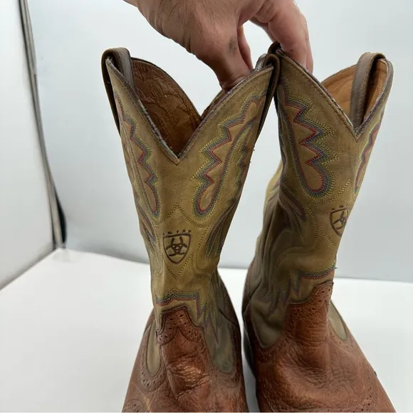Ariat Sierra Roper Mens 12 EE Round Toe Cowboy Western Boots Leather 38892 Work