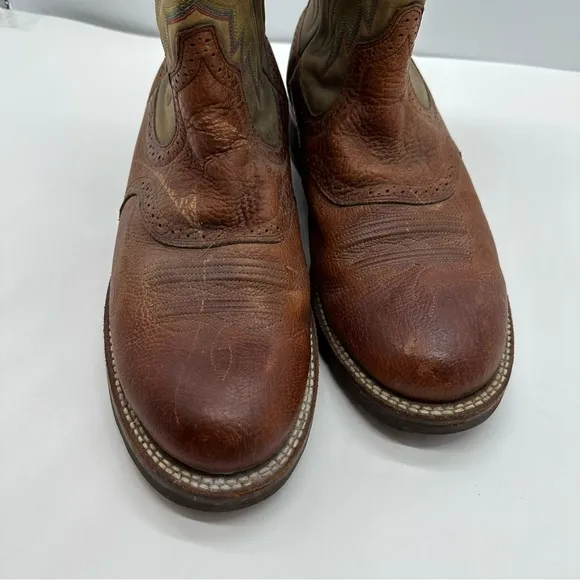 Ariat Sierra Roper Mens 12 EE Round Toe Cowboy Western Boots Leather 38892 Work