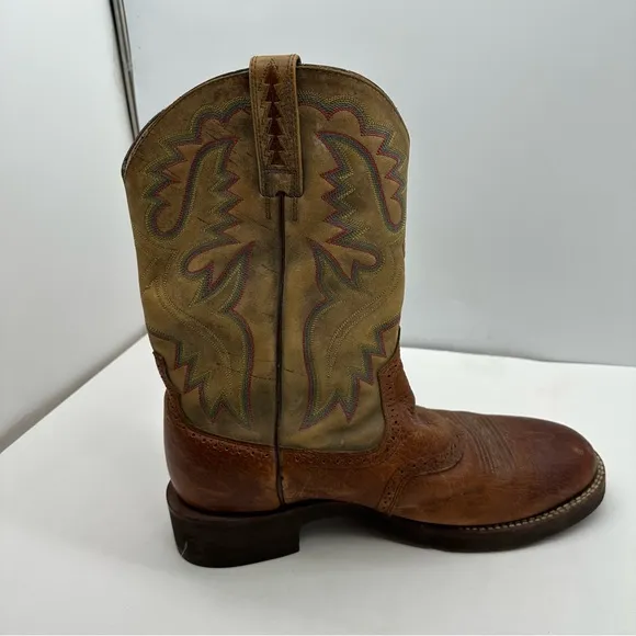 Ariat Sierra Roper Mens 12 EE Round Toe Cowboy Western Boots Leather 38892 Work