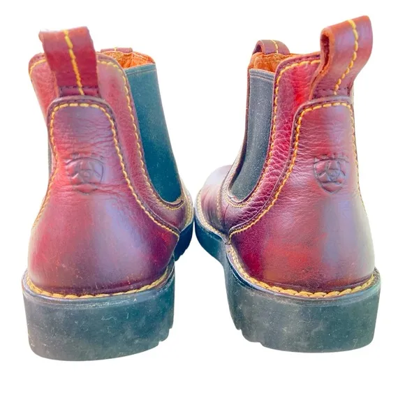 Ariat Spot Hog Brown Pull-On Casual Boots (Size 8D)